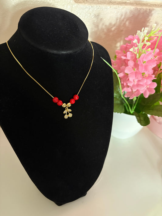 Cherry Gold Necklace